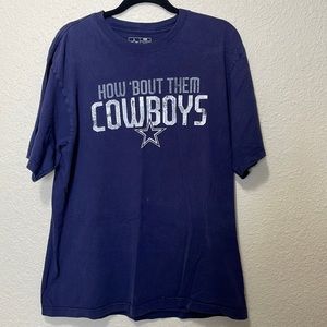 Cowboys Commemorative Super Bowl Blue Tee Shirt. Good Condition. Size XL.